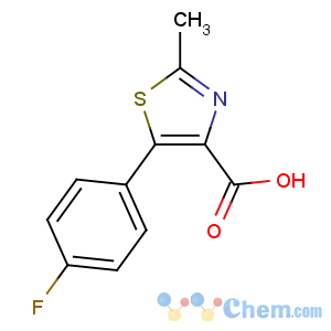 CAS No:433283-22-8 5-(4-fluorophenyl)-2-methyl-1,3-thiazole-4-carboxylic acid