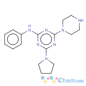 CAS No:433329-01-2 n-phenyl-4-(1-piperazinyl)-6-(1-pyrrolidinyl)-1,3,5-triazin-2-amine