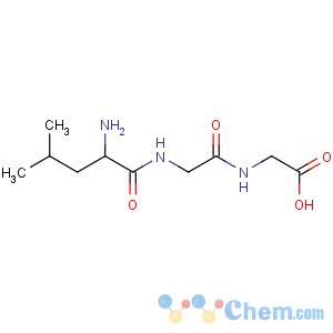 CAS No:4337-37-5 2-[[2-[(2-amino-4-methylpentanoyl)amino]acetyl]amino]acetic acid