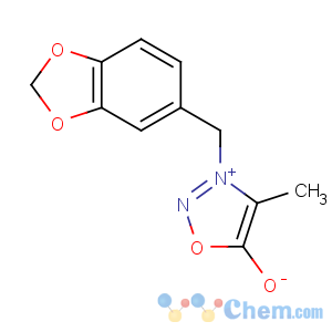 CAS No:4337-98-8 1,2,3-Oxadiazolium,3-(1,3-benzodioxol-5-ylmethyl)-5-hydroxy-4-methyl-, inner salt