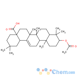CAS No:4339-72-4 (4aS,6aR,6aS,6bR,8aR,10S,12aR,14bS)-10-acetyloxy-2,2,6a,6b,9,9,<br />12a-heptamethyl-1,3,4,5,6,6a,7,8,8a,10,11,12,13,<br />14b-tetradecahydropicene-4a-carboxylic acid