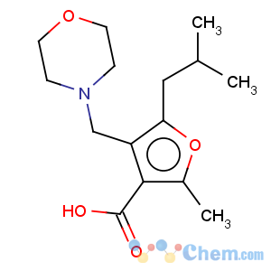 CAS No:435341-87-0 3-Furancarboxylic acid,2-methyl-5-(2-methylpropyl)-4-(4-morpholinylmethyl)-, hydrochloride (1:1)