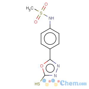 CAS No:436095-78-2 Methanesulfonamide,N-[4-(4,5-dihydro-5-thioxo-1,3,4-oxadiazol-2-yl)phenyl]-