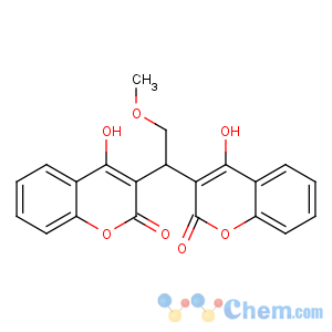 CAS No:4366-18-1 4-hydroxy-3-[1-(4-hydroxy-2-oxochromen-3-yl)-2-methoxyethyl]chromen-2-<br />one