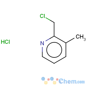 CAS No:4370-22-3 Pyridine,2-(chloromethyl)-3-methyl-, hydrochloride (1:1)