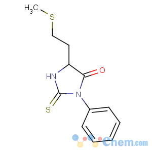 CAS No:4370-90-5 5-(2-methylsulfanylethyl)-3-phenyl-2-sulfanylideneimidazolidin-4-one