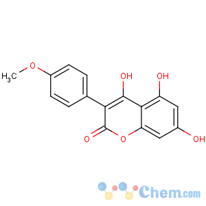 CAS No:4376-81-2 4,5,7-trihydroxy-3-(4-methoxyphenyl)chromen-2-one