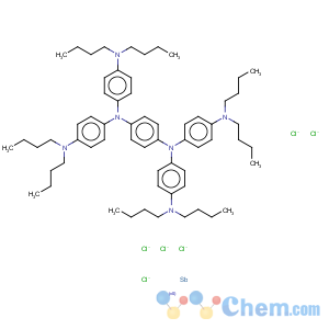 CAS No:4379-85-5 hexafluoroantimonate(1-), salt with N,N,N',N'-tetrakis[4-(dibutylamino)phenyl]benzene-1,4-diamine (1:1)