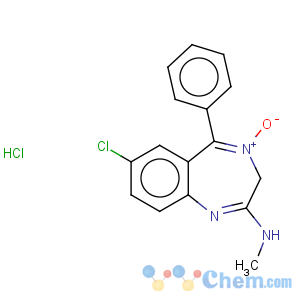 CAS No:438-41-5 3H-1,4-Benzodiazepin-2-amine,7-chloro-N-methyl-5-phenyl-, 4-oxide, hydrochloride (1:1)