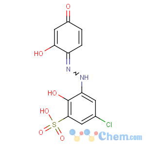 CAS No:4386-25-8 Benzenesulfonic acid,5-chloro-3-[2-(2,4-dihydroxyphenyl)diazenyl]-2-hydroxy-