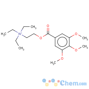 CAS No:4386-76-9 n,n,n-triethyl-2-[(3,4,5-trimethoxybenzoyl)oxy]ethanaminium