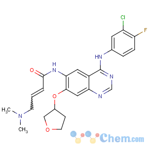 CAS No:439081-18-2 (E)-N-[4-(3-chloro-4-fluoroanilino)-7-[(3S)-oxolan-3-yl]oxyquinazolin-6-<br />yl]-4-(dimethylamino)but-2-enamide