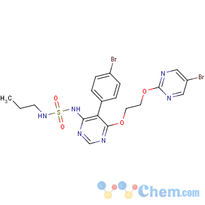 CAS No:441798-33-0 5-(4-bromophenyl)-6-[2-(5-bromopyrimidin-2-yl)oxyethoxy]-N-<br />(propylsulfamoyl)pyrimidin-4-amine