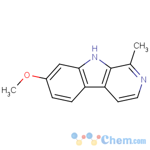CAS No:442-51-3 7-methoxy-1-methyl-9H-pyrido[3,4-b]indole
