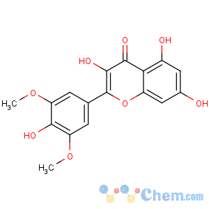 CAS No:4423-37-4 3,5,7-trihydroxy-2-(4-hydroxy-3,5-dimethoxyphenyl)chromen-4-one