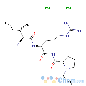 CAS No:442526-89-8 L-Prolinamide,L-isoleucyl-L-arginyl-N-ethyl-, dihydrochloride (9CI)