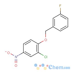 CAS No:443882-99-3 2-chloro-1-[(3-fluorophenyl)methoxy]-4-nitrobenzene