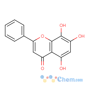 CAS No:4443-09-8 5,7,8-trihydroxy-2-phenylchromen-4-one