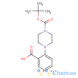 CAS No:444582-90-5 2-[4-[(2-methylpropan-2-yl)oxycarbonyl]piperazin-1-yl]benzoic acid