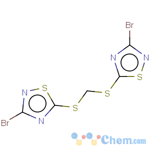 CAS No:444791-14-4 1,2,4-Thiadiazole,5,5'-[methylenebis(thio)]bis[3-bromo- (9CI)