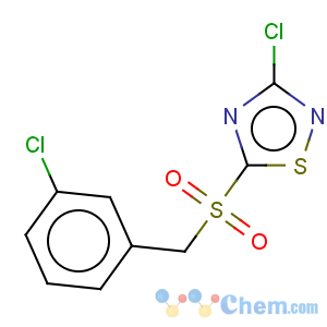 CAS No:444791-18-8 1,2,4-Thiadiazole,3-chloro-5-[[(3-chlorophenyl)methyl]sulfonyl]-