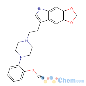 CAS No:4448-96-8 7-[2-[4-(2-methoxyphenyl)piperazin-1-yl]ethyl]-5H-[1,3]dioxolo[4,<br />5-f]indole