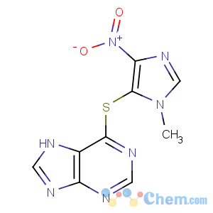 CAS No:446-86-6 6-(3-methyl-5-nitroimidazol-4-yl)sulfanyl-7H-purine