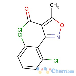 CAS No:4462-55-9 3-(2,6-dichlorophenyl)-5-methyl-1,2-oxazole-4-carbonyl chloride