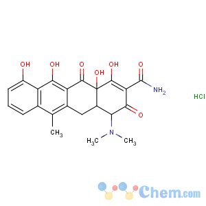 CAS No:4465-65-0 (4R,4aS,12aR)-4-(dimethylamino)-1,10,11,12a-tetrahydroxy-6-methyl-3,<br />12-dioxo-4a,5-dihydro-4H-tetracene-2-carboxamide