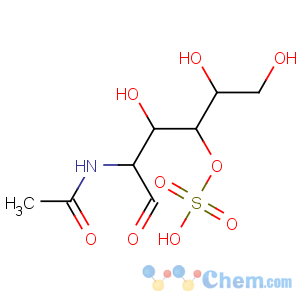 CAS No:45233-43-0 [(2R,3R,4R,5R)-5-acetamido-1,2,4-trihydroxy-6-oxohexan-3-yl] hydrogen<br />sulfate