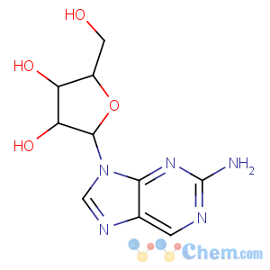 CAS No:4546-54-7 2-(2-aminopurin-9-yl)-5-(hydroxymethyl)oxolane-3,4-diol