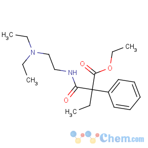CAS No:4551-59-1 ethyl 2-[2-(diethylamino)ethylcarbamoyl]-2-phenylbutanoate