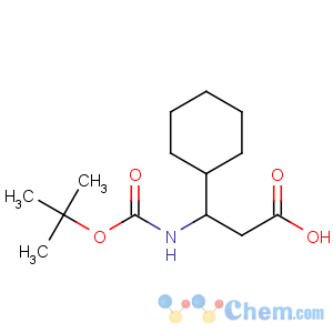 CAS No:458529-74-3 3-tert-butoxycarbonylamino-3-cyclohexyl-propionic acid