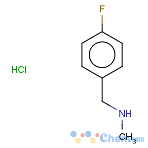 CAS No:459-20-1 Benzenemethanamine,4-fluoro-N-methyl-, hydrochloride (1:1)