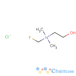 CAS No:459424-38-5 Ethanaminium,N-(fluoromethyl)-2-hydroxy-N,N-dimethyl-, chloride (9CI)