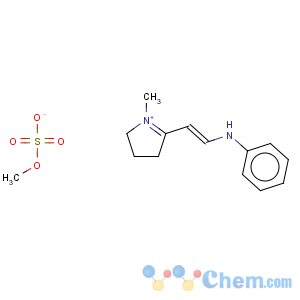 CAS No:464876-68-4 5-[2-anilinovinyl]-1-methyl-3,4-dihydro-2H-pyrrolium methyl sulfate