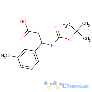 CAS No:464930-76-5 (3R)-3-(3-methylphenyl)-3-[(2-methylpropan-2-yl)oxycarbonylamino]<br />propanoic acid