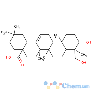 CAS No:465-99-6 (4aS,6aR,6aS,6bR,8aR,9R,10S,12aR,14bS)-10-hydroxy-9-(hydroxymethyl)-2,2,<br />6a,6b,9,12a-hexamethyl-1,3,4,5,6,6a,7,8,8a,10,11,12,13,<br />14b-tetradecahydropicene-4a-carboxylic acid