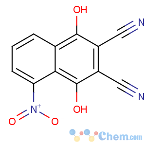 CAS No:4655-62-3 1,4-dihydroxy-5-nitronaphthalene-2,3-dicarbonitrile