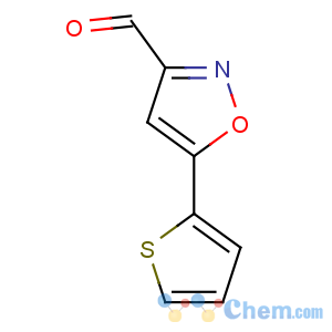 CAS No:465514-11-8 5-thiophen-2-yl-1,2-oxazole-3-carbaldehyde