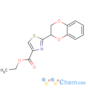 CAS No:465514-25-4 ethyl 2-(2,3-dihydro-1,4-benzodioxin-3-yl)-1,3-thiazole-4-carboxylate