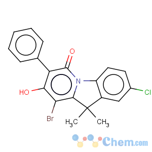 CAS No:465540-83-4 9-Bromo-2-chloro-8-hydroxy-10,10-dimethyl-7-phenyl-10H-pyrido[1,2-a]indol-6-one