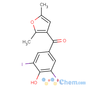 CAS No:4662-17-3 (2,5-dimethylfuran-3-yl)-(4-hydroxy-3,5-diiodophenyl)methanone