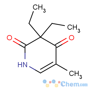 CAS No:467-90-3 3,3-diethyl-5-methyl-1H-pyridine-2,4-dione