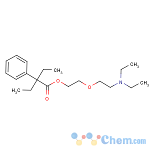 CAS No:468-61-1 2-[2-(diethylamino)ethoxy]ethyl 2-ethyl-2-phenylbutanoate