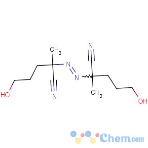 CAS No:4693-47-4 2-[(2-cyano-5-hydroxypentan-2-yl)diazenyl]-5-hydroxy-2-<br />methylpentanenitrile