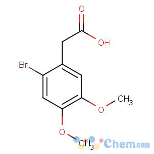 CAS No:4697-62-5 2-(2-bromo-4,5-dimethoxyphenyl)acetic acid