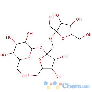 CAS No:470-69-9 (2R,3R,4S,5S,6R)-2-[(2S,3S,5R)-2-[[(2R,3S,4S,5R)-3,4-dihydroxy-2,<br />5-bis(hydroxymethyl)oxolan-2-yl]oxymethyl]-3,<br />4-dihydroxy-5-(hydroxymethyl)oxolan-2-yl]oxy-6-(hydroxymethyl)oxane-3,4,<br />5-triol