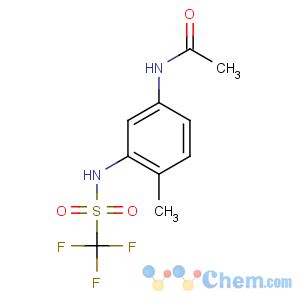 CAS No:47000-92-0 N-[4-methyl-3-(trifluoromethylsulfonylamino)phenyl]acetamide