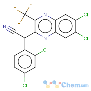 CAS No:4708-61-6 (2,4-dichlorophenyl)[6,7-dichloro-3-(trifluoromethyl)quinoxalin-2-yl]acetonitrile